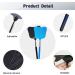 Telescopic Stainless Steel Fly Swatter Set - 2Pcs Black & Blue | Flexible & Durable Manual Swatters for Home, Garden, Classroom & Office - Buy Online on GoSupps.com
