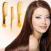 3-Piece Hair Comb Set: Tail, Wide Tooth, & Fine Comb | PROUSKY Anti-Static Hairdressing Combs in Yellow - Buy Online on GoSupps.com