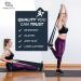 Coresteady Midnight Blue Resistance Band - 2 Metre Exercise Band for Men & Women | Build Strength, Flexibility, Muscle & Tone | Ideal for Fitness, Stretching, Pilates, Yoga | Includes Exercise Guide - Buy Online on GoSupps.com