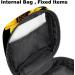Sunflower Black Menstrual Pad Storage Bag - Portable & Stylish Period Pouch for Girls & Women - Buy Online on GoSupps.com