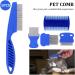 cobee Cat Dog Flea Comb Pet Tear Stain Remover Comb Set Pet Dog Cat Grooming Comb (5 Pieces) - Buy Online on GoSupps.com