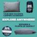 Camp Cove Camping and Outdoor Pillow - Jersey Cotton Camp Pillow for Sleeping - Compressible Shredded Memory Foam Pillow for Camping  Backpacking  Hiking and Traveling - Machine Washable - Buy Online on GoSupps.com