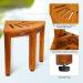 Teak Shower Foot Rest/Stool/Bench - Ideal for Small Shower Spaces - Buy Online on GoSupps.com