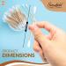 Bamboo Cotton Buds - 600 Biodegradable Ear Cleaning and Makeup Application Swabs - Buy Online on GoSupps.com