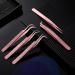 5-Piece Rose Gold Eyelash Extension Tweezers Set - Straight and Curved Tips, Stainless Steel Precision Tweezers for False Lashes, Eyelash Volume, and Extension Application - Buy Online on GoSupps.com