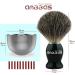 Premium Absbas Shaving Set for Men - Stainless Steel Brush Soap Bowl & Goat Milk Soap Gift Set - International Shipping Available - Buy Online on GoSupps.com