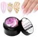 Makartt nail extension build -up for gel nails - 15ml of fixed builder gel non -stick hand 3D gel sculping uv glitter nail glue for nail art diy manicure moondust pearlesence