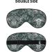 SSIMOO Transparent Palm Leaf Eye Mask | Breathable Soft Sleep Eye Patch for Women | Perfect Travel Accessory for Relaxation - Black - Buy Online on GoSupps.com