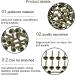 200PCS Bronze Round Paper Fasteners 8x15mm - Metal Plated Scrapbooking Brads for Art & Crafting Projects - Buy Online on GoSupps.com