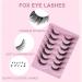 Fox Eye Lashes 7 Pairs Natural Wispy Lashes Soft Mink False Eyelashes Fluffy Eyelashes Russian Strip Lashes Cat Eye Lashes Reusable Fake Individual Eyelashes - Buy Online on GoSupps.com
