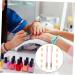 Mikinona Gradient Painting Eyeshadow Nail Kit | 4pcs Dual Brush Manicure Set with Rhinestone Pen Builder | Makeup Sponge, Round Tools Included | Pink | 16X2X2CMx2pcs - Buy Online on GoSupps.com