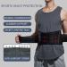 Men's Black Back Support Waist Belts - Lumbar Decompression & Pain Relief | Medium Size Sport Body Shaper - Buy Online on GoSupps.com
