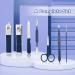 Professional 7 in 1 Manicure Set for Men - Stainless Steel Nail Care Pedicure Kit & Ingrown Toenail Clipper - Ideal Father's Day Gift | Blue - Buy Online on GoSupps.com