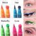 Stamp Eye Liner Pencil | Waterproof Liquid Stamp Eye Liner Pencil 4 Color Eye Stencil Makeup Tool With Star Moon Butterflies Heart Shapes for Parties - Buy Online on GoSupps.com