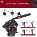 V6 Professional Video Fluid Head Mount for DSLR Cameras & Camcorders - Max Load 17lbs/8kg - Buy Online on GoSupps.com