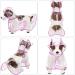 Petcute Waterproof Dog Raincoat with Hood - Transparent PVC Breathable Design 3XL Pink Perfect for Medium & Large Dogs - Buy Online on GoSupps.com