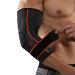 SPOTBRACE Elbow Brace Support with Strap 2 PACK Compression Sleeve Arm Support Adjustable for Women and Men for Running Workout Basketball Golf Tennis Weightlifting Pain Relief Tendonitis Arthritis(S) Orange S/M:(For 7....