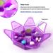 7-Sided Portable Pill Box - Small Weekly Medicine Planner & Vitamin Holder - Purple - Buy Online on GoSupps.com