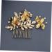 Didiseaon Wedding Hair Clip Vintage Comb Crystal Comb Attractive Hair Comb Ear Tape Bridal Hair Comb Crystal Hair Comb Leaf Hair Comb Hair Pin Bride Metallic Line Jewelry - Buy Online on GoSupps.com