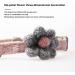 GOUHRRY 2 Pack Cat Collars with Bells | Handmade Six Petals Flowers Charms | Adjustable Breakaway Safety Collars for Kittens and Dogs | Cute Flower Patterns | Gray+Pink - Buy Online on GoSupps.com