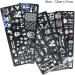 healthGUO Nail Art Stamping Plate Stamper Sponge Pen Halloween Pumpkin Bats Image Nail Polish Template Stamp Stencil Tools Kit 2 - Buy Online on GoSupps.com