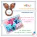 20pcs Toddler Girls Baby Hair Ties with Rabbit Ear Chiffon Scrunchies Ponytail Holders - Cute Mix - Buy Online on GoSupps.com