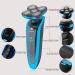 5D Rotary Electric Shaver for Men - Cordless Rechargeable Bald Head Razor with Pop-up Trimmer & LED Display - IPX7 Waterproof (Blue - Buy Online on GoSupps.com