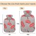Naanle Plaid Cherry Hot Water Bottle - 1L Transparent Heat Bottle for Hand Warmer & Pain Relief Therapy - Ideal for Cold & Hot Treatment - Buy Online on GoSupps.com