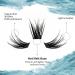 Curl Cluster Lashes 16mm 0.07mm | Soft Wispy DIY Lash Extensions - Reusable Wide Stem Individual Eyelash Clusters | C-Curl Eyelash Extensions - FD-D29-0.07-C-16 - Buy Online on GoSupps.com