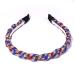 Patriotic Rhinestone Twist Headband for Women | Red White Blue Crystal Hairband for 4th of July Holiday Party - Buy Online on GoSupps.com
