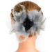 GALPADA Pearl Organza Flower Hair Clip Tiara Hair Pin Hair Barrettes Hair Decorations for Women Fashion Hair Clips Vintage Hair Accessories for Women Temperament Miss Grip Yarn - Buy Online on GoSupps.com