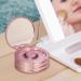 Buqikma 3-Layer Circle Eyelash Box with Mirror - Rose Gold Empty Lash Storage Case Organizer for Travel - Cosmetic Lash Holder Included - Buy Online on GoSupps.com