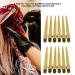 12pcs Salon Hairdressing Cutting Hairpins - Golden Styling Clips for Dyeing & Hairdressers - Buy Online on GoSupps.com