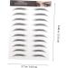NOLITOY 10pcs Imitation Eco Eyebrow Sticker Stickers Women Fake Eyebrows Black Eyebrows Eyebrow Lines 6d - Buy Online on GoSupps.com