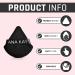 ANA KAY Premium Makeup Powder Puff Set - 6 Pack Black Triangle Puffs for Setting & Foundation Makeup - Buy Online on GoSupps.com