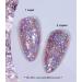 Sparkling Pink Glitter Gel Nail Polish | NAILKISS CCJ04 | Soak Off UV LED Manicure Pedicure - Buy Online on GoSupps.com