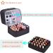 CTWWFS PU Leather Nail Polish Organizer & Lamp Case - Holds 30 Bottles, Manicure Tools Storage - Black - Buy Online on GoSupps.com