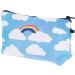 PREMYO Small Cosmetic Bag - Stylish Makeup & Pencil Case for Women - Rainbow Design - Buy Online on GoSupps.com