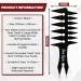 Slick Styles Black Texture Comb - Wide Toothed Barbers Comb for Men - 200mm x 80mm - Buy Online on GoSupps.com