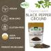 Newtree Organic Ceylon Black Pepper Powder (3.5Ooz) 100g - Non-GMO Vegan and Gluten Free - Rich Pungent & Perfectly Ground for All Your Cooking Needs - USDA Certified Organic Product of Sri Lanka - Buy Online on GoSupps.com