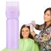 Hair Dye Brush Bottle Root Comb Applicator Bottle Hair Oil Bottle With Comb Hair Dye Bottle Applicator Comb With Graduated Scale For Home Salon Use Purple