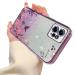 Tivenfezk nadoli glitter diamond case for xiaomi redmi note 12 4g sparkle flower butterfly cell phone case soft slope cover frame shiny silicone rhineau etui protective cover xiaomi redmi grade 12 4g purple