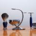 Premium Wet Manual Double Edge Safety Razor Set | Shaving Kit with Blades Brush & Bowl | Barbershop Grooming for Men - Blue - Buy Online on GoSupps.com