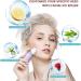 Kahdsvby Ice Roller & Silicone Ice Cube Tray - Eye Gua Sha Massage for Brightening & Tightening Pores - Purple - Buy Online on GoSupps.com