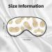 Golden Pineapple Sleep Eye Mask - Soft Light-Blocking Blindfold for Travel | Eliminate Fatigue & Enhance Sleep - Buy Online on GoSupps.com