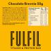 Fulfil Chocolate Brownie Protein Bar (15 x 55g Bars) - 20g Protein, 9 Vitamins, Low Sugar - Buy Online on GoSupps.com