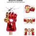 Incredible HOK Superhero Gauntlet Smash Hands Green Iron Man Gold - Soft Plush Gloves Pair - Buy Online on GoSupps.com