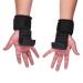 Powrx professional tensile aids with hooks - adjustable Velcro fastener for safe comfortable training - Weight Lifting Hooks - Train aid Gym - Weightlow handle - hook strength training - black