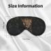 Leopard Print Unisex Sleep Eye Mask - Soft Comfort Eye Shade for Travel Yoga & Shift Work - Buy Online on GoSupps.com