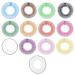 Lurrose 13Pcs stretch hair comb band plastic complete circular tooth headband plastic hair wrap holder for women girls sport hair accessories